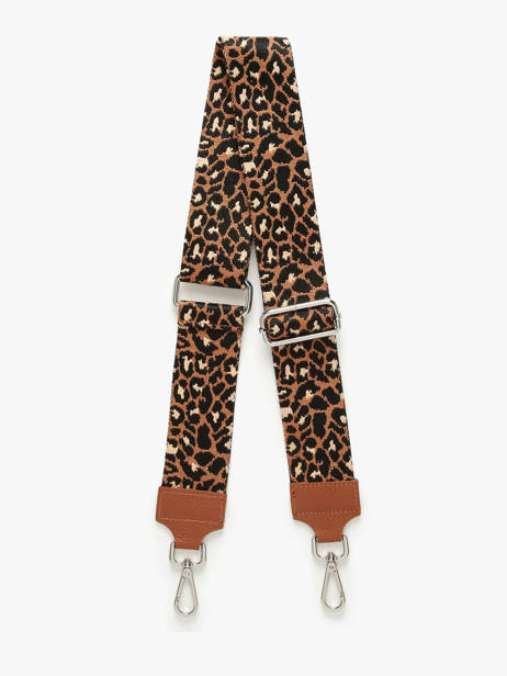 Schouderriem Milano Bruin caviar CA25LPAB